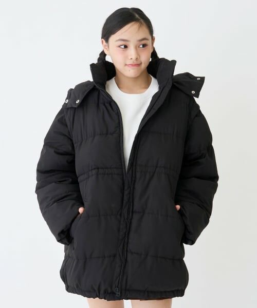 Lovetoxic / ラブトキシック ブルゾン | 袖取り外しロングブルゾン（黒）