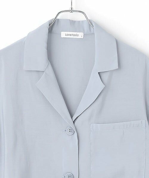 Lovetoxic / ラブトキシック シャツ・ブラウス | シアーシャツJKセットアップ | 詳細3