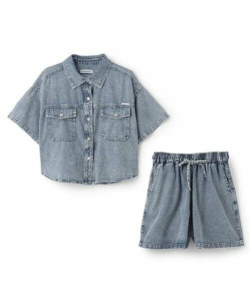 Lovetoxic / ラブトキシック シャツ・ブラウス | 【綿100％】デニム半袖シャツセットアップ | 詳細6