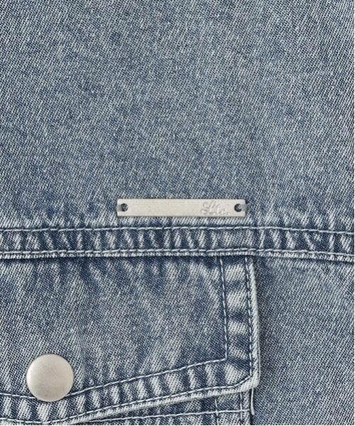 Lovetoxic / ラブトキシック シャツ・ブラウス | 【綿100％】デニム半袖シャツセットアップ | 詳細9