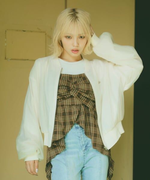 Lovetoxic / ラブトキシック ブルゾン | シアーブルゾン（オフ ホワイト）