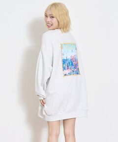 Lovetoxic / ラブトキシック ミニ丈・ひざ丈ワンピース | フォトバックプリントプルワンピース