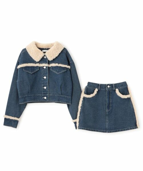 Lovetoxic / ラブトキシック ブルゾン | 裏キルトデニムセットアップ | 詳細4