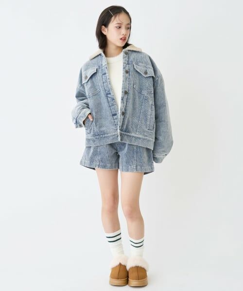 Lovetoxic / ラブトキシック ブルゾン | 裏キルトコーデュロイブルゾン | 詳細1