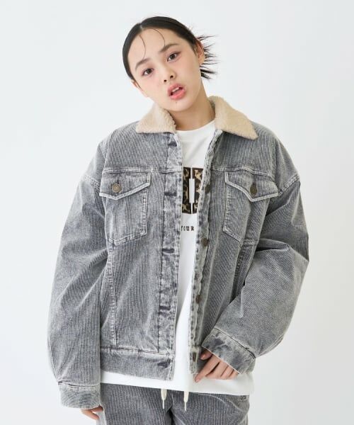 Lovetoxic / ラブトキシック ブルゾン | 裏キルトコーデュロイブルゾン | 詳細7