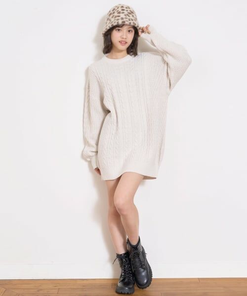 Lovetoxic / ラブトキシック ミニ丈・ひざ丈ワンピース | ラメニットルーズワンピース | 詳細1