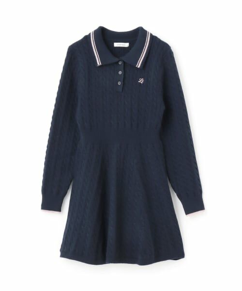 Lovetoxic / ラブトキシック ミニ丈・ひざ丈ワンピース | スタイルアップポロニットワンピース | 詳細6