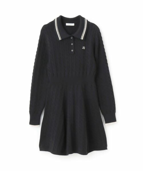 Lovetoxic / ラブトキシック ミニ丈・ひざ丈ワンピース | スタイルアップポロニットワンピース | 詳細7