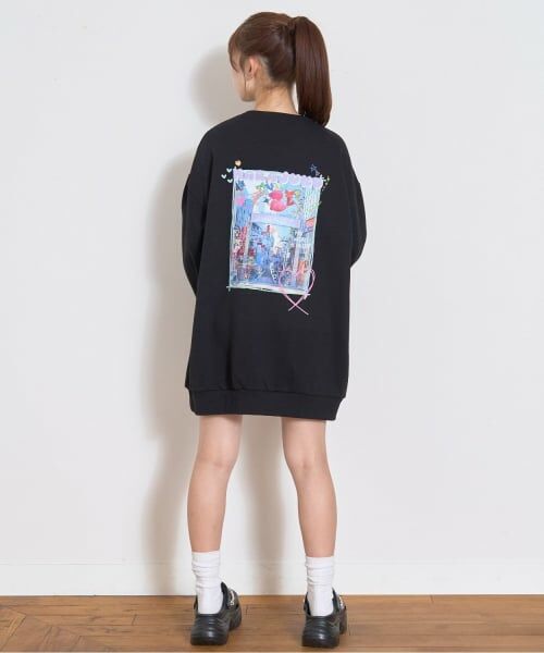 Lovetoxic / ラブトキシック ミニ丈・ひざ丈ワンピース | 【裏起毛】フォトバックチュニックワンピース | 詳細16