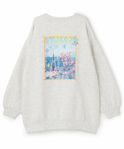 Lovetoxic / ラブトキシック ミニ丈・ひざ丈ワンピース | 【裏起毛】フォトバックチュニックワンピース | 詳細2