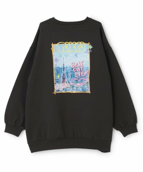 Lovetoxic / ラブトキシック ミニ丈・ひざ丈ワンピース | 【裏起毛】フォトバックチュニックワンピース | 詳細23