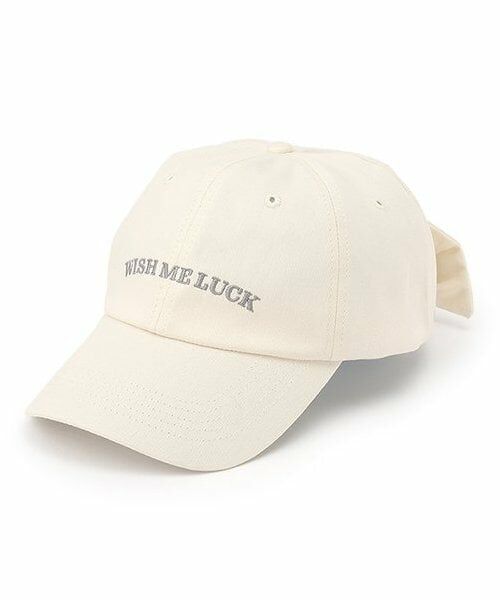 Lovetoxic / ラブトキシック キャップ | 【綿100％】バックリボンキャップ（アイボリー）