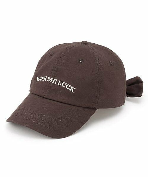 Lovetoxic / ラブトキシック キャップ | 【綿100％】バックリボンキャップ（茶）