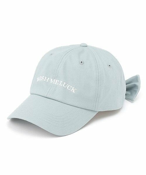 Lovetoxic / ラブトキシック キャップ | 【綿100％】バックリボンキャップ（サックス）