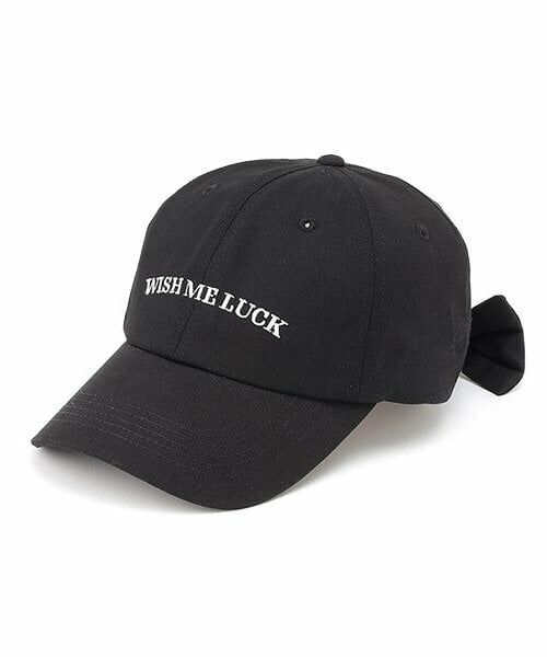 Lovetoxic / ラブトキシック キャップ | 【綿100％】バックリボンキャップ（黒）