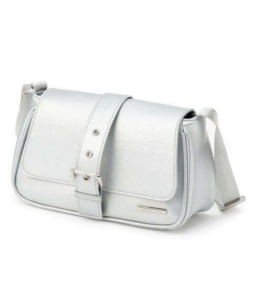 Lovetoxic / ラブトキシック ショルダーバッグ | フラップショルダーバッグ（シルバー）