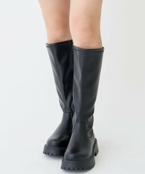 Lovetoxic / ラブトキシック ブーツ（ショート丈） | インソールつきロングブーツ（黒）