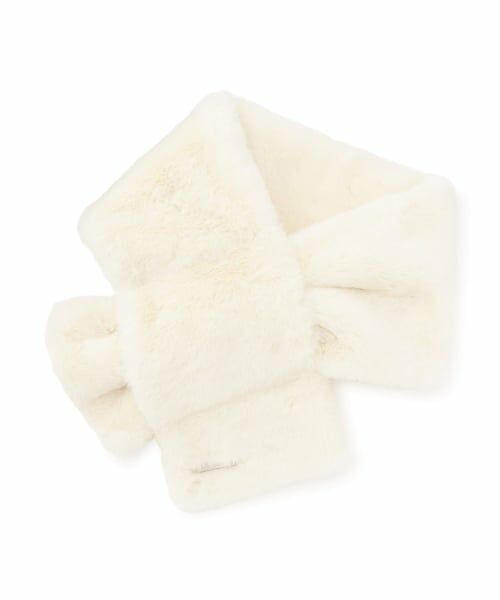 Lovetoxic / ラブトキシック マフラー・ショール・スヌード・ストール | フェイクファーマフラー（アイボリー）