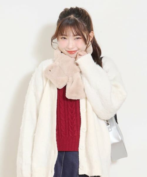 Lovetoxic / ラブトキシック マフラー・ショール・スヌード・ストール | フェイクファーマフラー | 詳細1