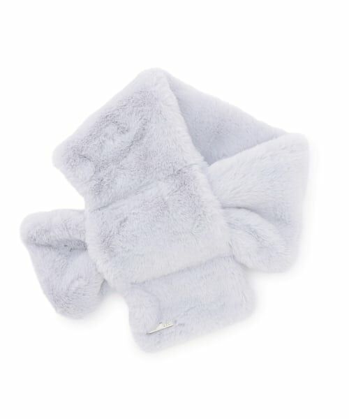 Lovetoxic / ラブトキシック マフラー・ショール・スヌード・ストール | フェイクファーマフラー（サックス）