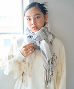 チェックマフラー