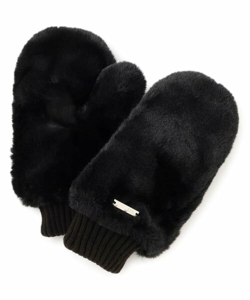 Lovetoxic / ラブトキシック 手袋 | フェイクファー手袋（黒）