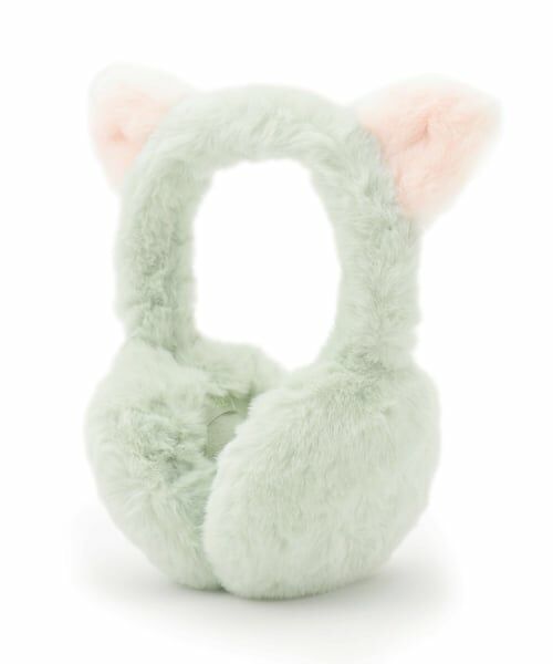 Lovetoxic / ラブトキシック ネックウォーマー・イヤーマフ | ネコミミファーイヤーマフ（エメラルド グリーン）
