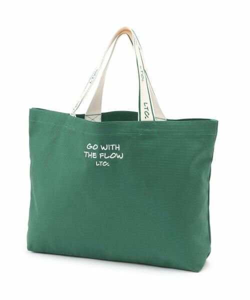 Lovetoxic / ラブトキシック トートバッグ | 【GOODPRICE】刺しゅうトートバッグ（モス グリーン）