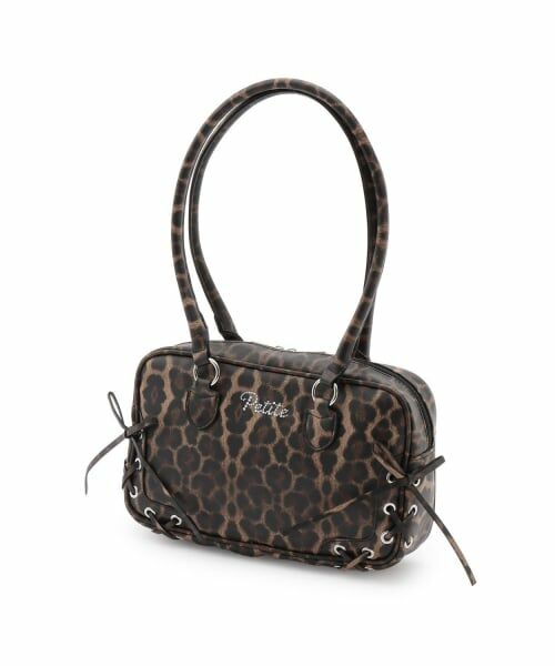 Lovetoxic / ラブトキシック ボストンバッグ | レースアップロングハンドルボストン（ベージュ）