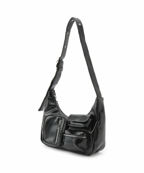 Lovetoxic / ラブトキシック ショルダーバッグ | ポケットムーンショルダー（黒）