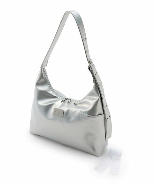 Lovetoxic / ラブトキシック ショルダーバッグ | 合皮ビッグショルダー（シルバー）