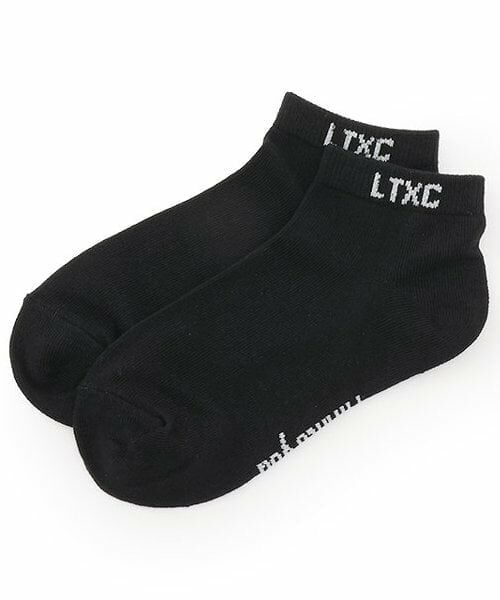 Lovetoxic / ラブトキシック ソックス | 【抗菌防臭】LTXCロゴスニーカー丈ソックス（黒）