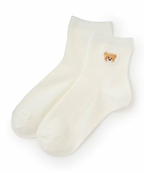 Lovetoxic / ラブトキシック ソックス | 【ツマサキ丈夫】【抗菌防臭】スクールソックス（アイボリー）