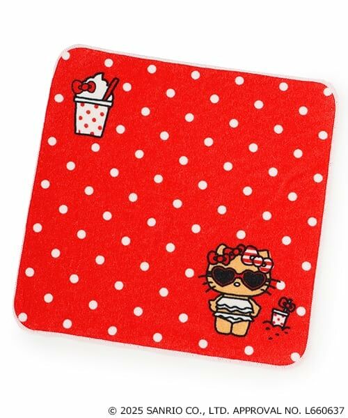 Lovetoxic / ラブトキシック タオル | 【ハローキティ】日焼け タオル（赤）