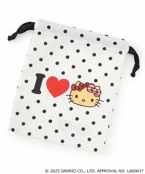 Lovetoxic / ラブトキシック ポーチ | 【ハローキティ】日焼け 巾着（黒）