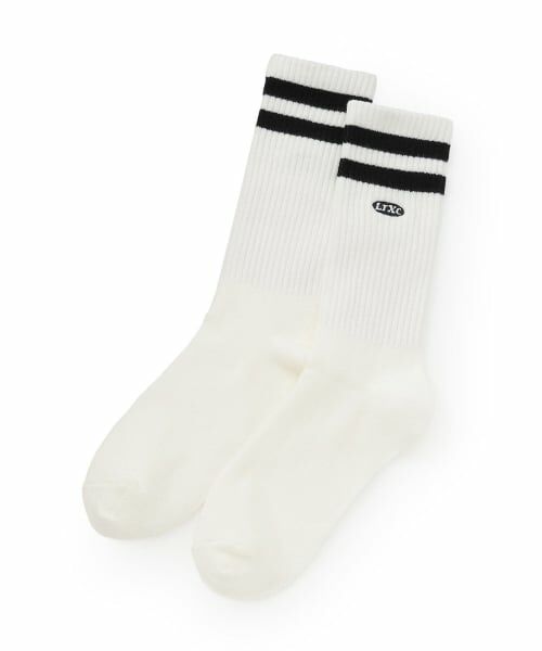 Lovetoxic / ラブトキシック ソックス | 【LTXC】ラインミドル丈ソックス（オフ ホワイト）