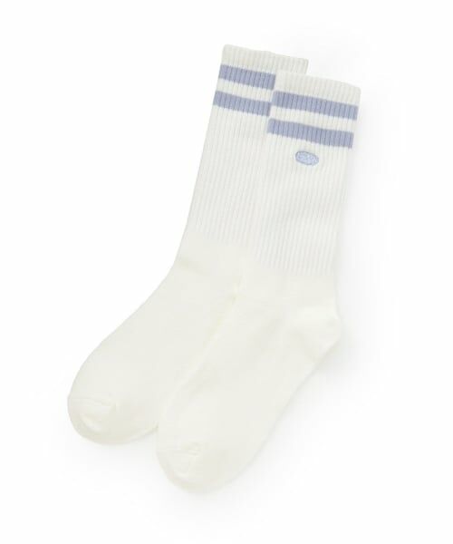 Lovetoxic / ラブトキシック ソックス | 【LTXC】ラインミドル丈ソックス（サックス）