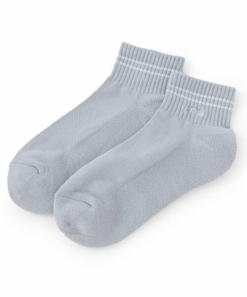 Lovetoxic / ラブトキシック ソックス | ロゴ刺しゅうクルブシ丈パイルソックス（サックス）