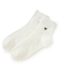 Lovetoxic / ラブトキシック ソックス | リボン刺しゅうクルーソックス