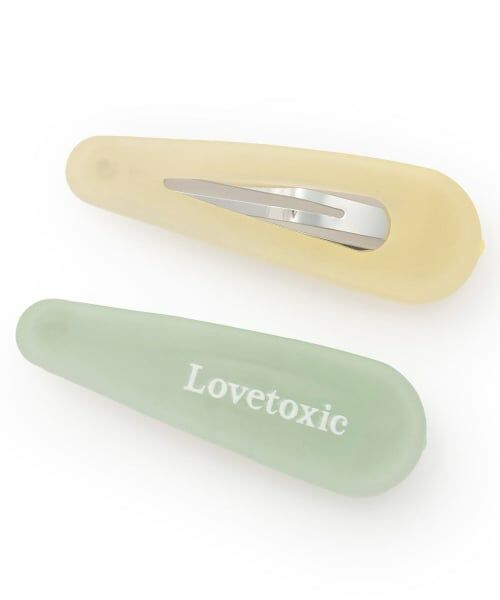 Lovetoxic / ラブトキシック ヘアピン | シアーミニパッチンピン（グリーン）