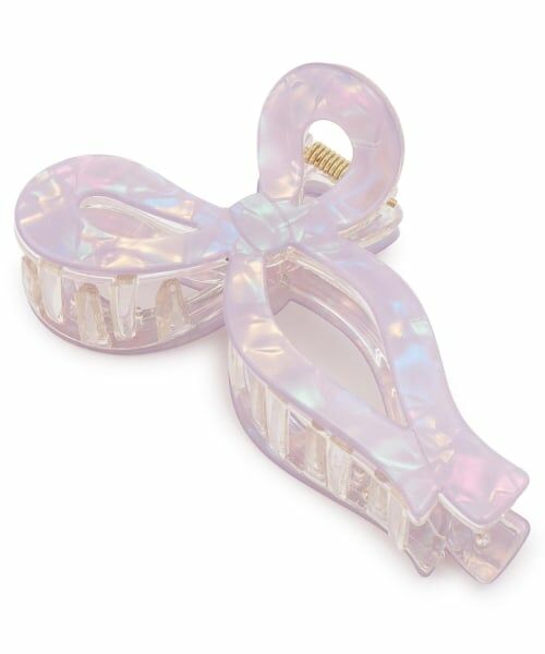 Lovetoxic / ラブトキシック ヘアピン | リボンバンスクリップ（パープル）