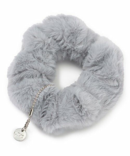 Lovetoxic / ラブトキシック ヘアゴム・シュシュ | ファーシュシュ（ブルー グレー）