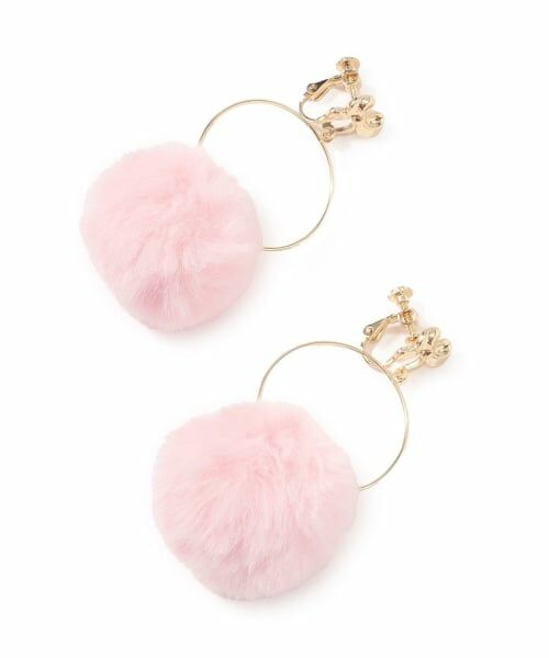 Lovetoxic / ラブトキシック ピアス・イヤリング | ファーイヤリング（ピンク）