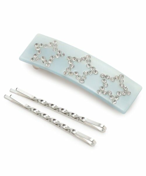 Lovetoxic / ラブトキシック ヘアピン | ラインストーンヘアクリップ（ライト ブルー）