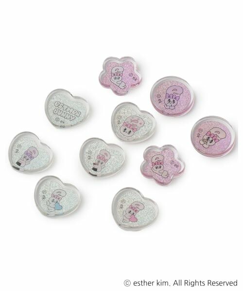 Lovetoxic / ラブトキシック ステーショナリー | 【eSTHeRBUNNY】おはじき風シール（オフ ホワイト）