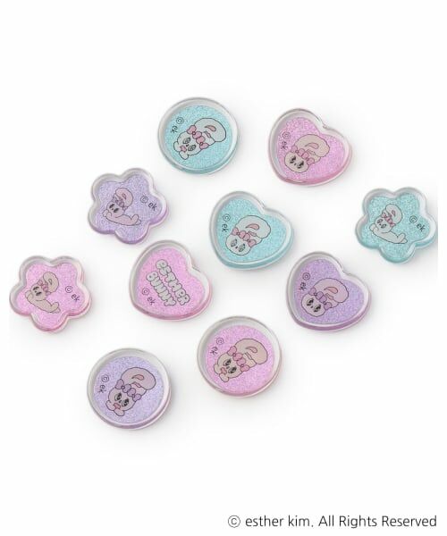 Lovetoxic / ラブトキシック ステーショナリー | 【eSTHeRBUNNY】おはじき風シール（ピンク）