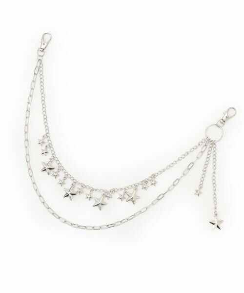 Lovetoxic / ラブトキシック ベルト・サスペンダー | 2wayモチーフチェーン（シルバー）