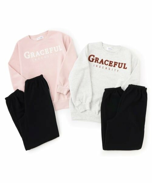 Lovetoxic / ラブトキシック ルームウェア | 【ルームウェア/パジャマ】裏起毛サガラロゴ長袖トップス＆パンツセット | 詳細12