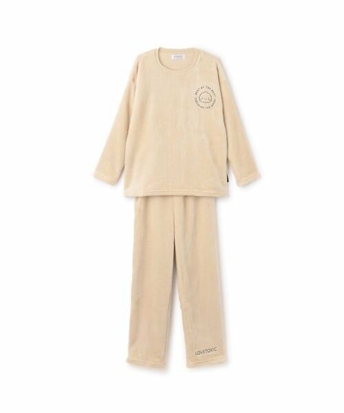 Lovetoxic / ラブトキシック ルームウェア | 【ルームウェア/パジャマ】アニマルサークル刺繍あったかトップス＆パンツセット | 詳細3