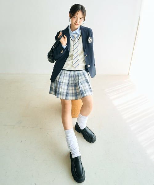 Lovetoxic / ラブトキシック ダウンジャケット・ベスト | 【卒服・セレモニー】【洗える】スクールニットベスト | 詳細1